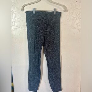 Athleta Lightning Static 7/8 Tights - Black and White